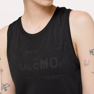 Breeze By Muscle Cropped Tank Top Logo